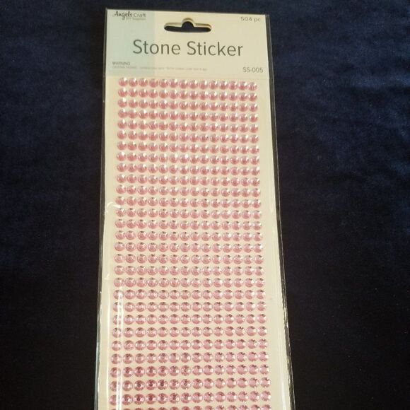 Hands Craft Stone Stickers Pink 504 pcs - Picture 1 of 3